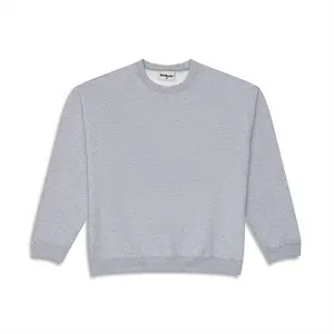 600 GSM 'Heather Grey' Fleece Crewneck
