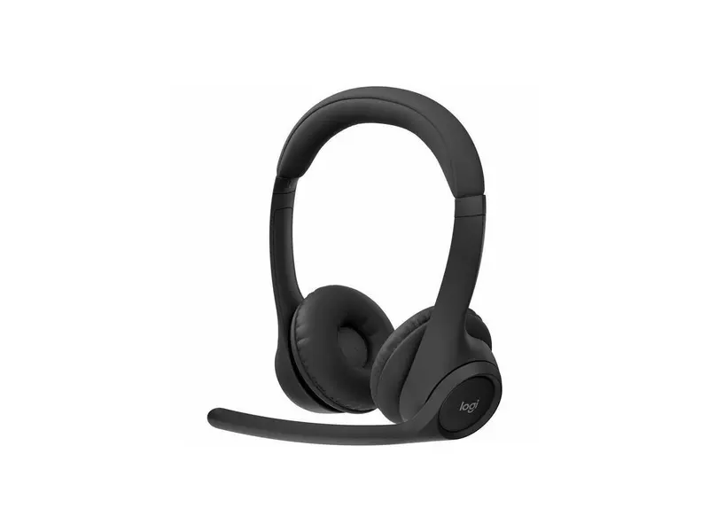 Logitech Zone 300 Wireless Bluetooth Headset With Noise-Canceling Microphone, Compatible with Windows, Mac, Chrome, Linux, iOS, iPadOS, Android - Black
