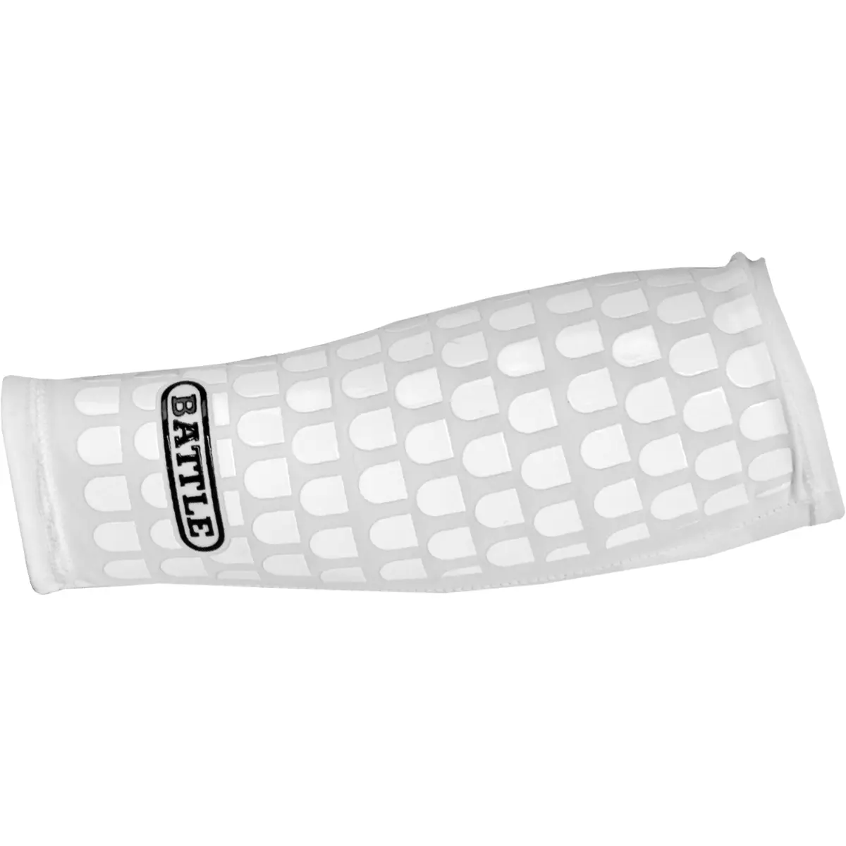 Battle Sports Ultra-Stick Football Forearm Sleeve - White, Sports Arm Sleeves, Football Accessories, Arm Compression Sleeves, Lycra Spandex