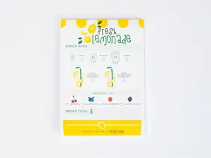 Lemonade Stand Playtime Pads 5"x7" Notepad with 50 Sheets for Kids' Imagination Made in the USA