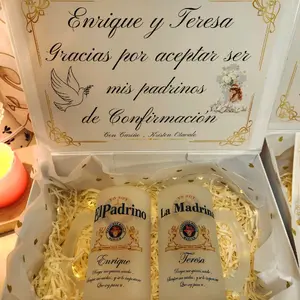 Godparents Appreciation Gift Box for  Confirmation with 16oz Glasses Personalized Set