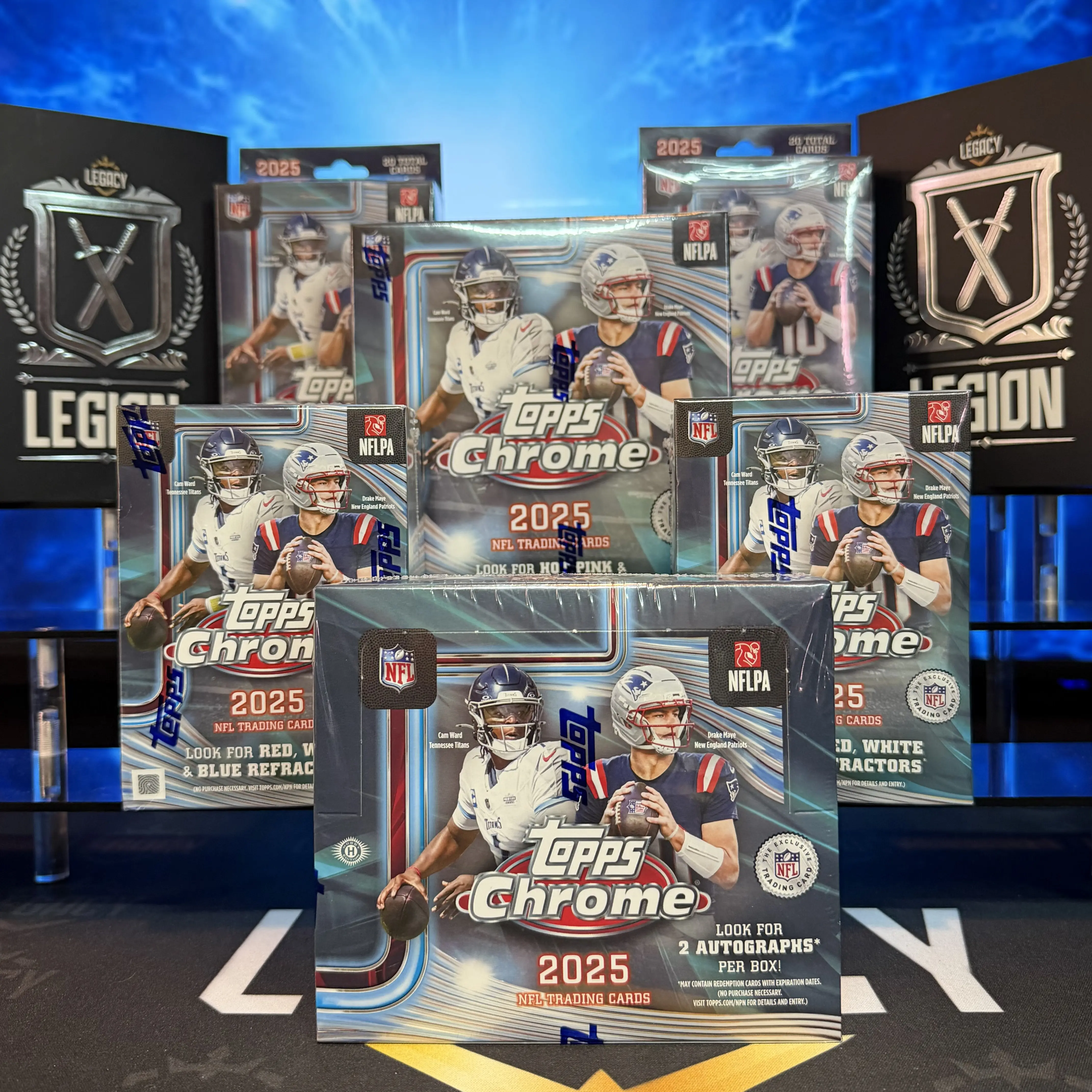 #1 8 Box Topps Chrome Jumbo Hobby Box Break