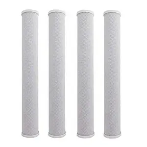 Pack of 4-20" x 2.5" CTO Carbon Block Water Filters Whole House Cartridges Whole House Cartridge 5 Micron