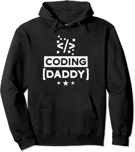 Coding Daddy Sayings Coder Code Programmer Dad Father Papa Pullover Hoodie - Feliciabr Shop 63B0BZ8HLVLM