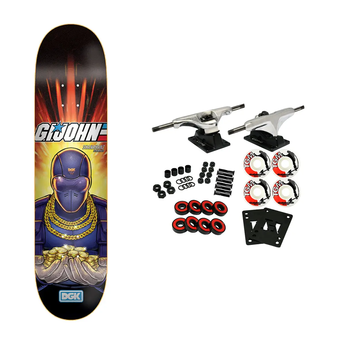 DGK Skateboard Complete John Shanahan Snake 8.06 x 31.2"