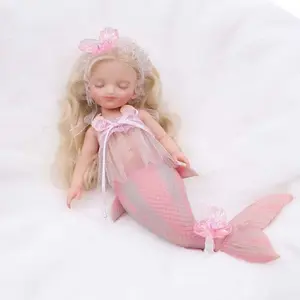 Mayfair Baby Doll Adorable Squishy 10Inch (Weight: 0.7lb) Full Body Silicone Mermaid With Hair Cute Gift For Kids 3+ tiktokshopspringglowup
