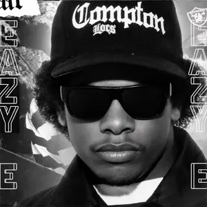 Eazy E Sunglasses Black Square Retro Hip Hop UV400 Street Style