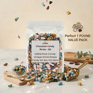 Chocolate Candy Rocks - 1lb Bag of Edible Rock Candy for Cake Decorating - Perfect Pop Chocolate Rocks for Desserts - Unique Stone Candy for Any Occasion