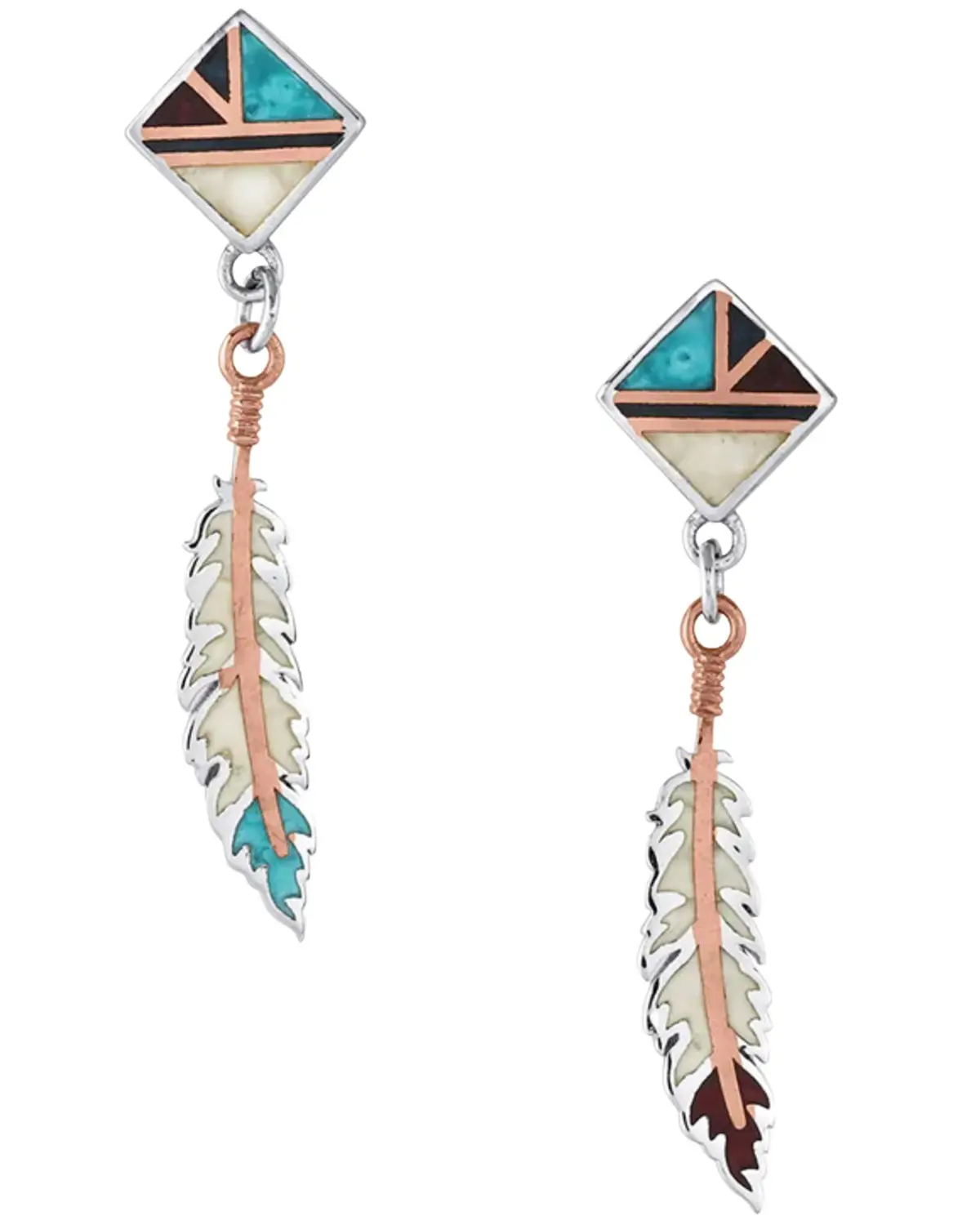 Montana Silversmiths Women's Women'S American Legends Feather Earrings - Er4823