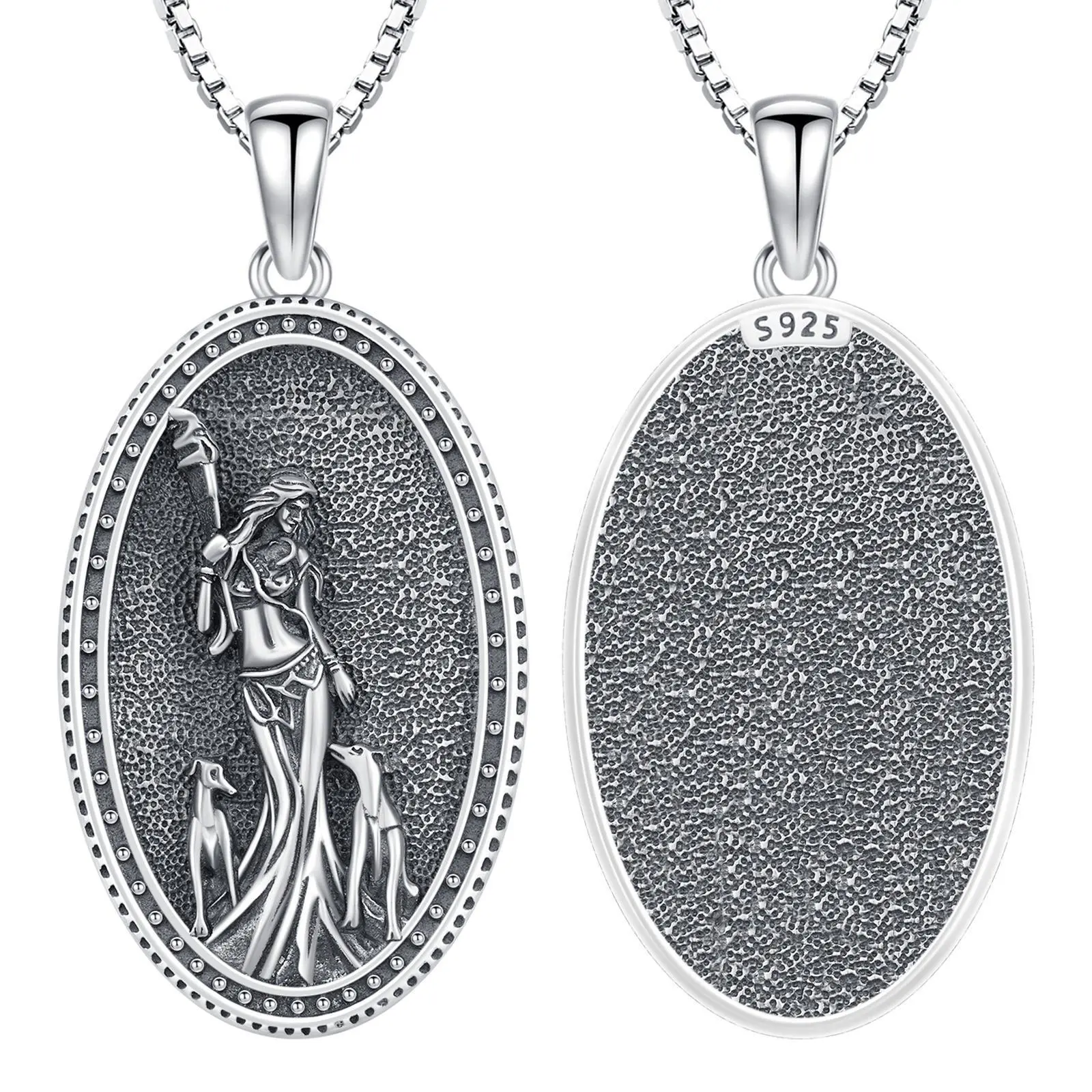 The Goddess with Her Dogs