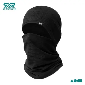 SHINENEOTH Warm Winter Neck Gaiters Balaclava Men's Full Face Windproof Ski Mask face mask neck Fleece-Lined Adjustable Ponytail Hole Under Helmet Motorcycle Cycling Caps All-Round Outdoor Work Sports Winter