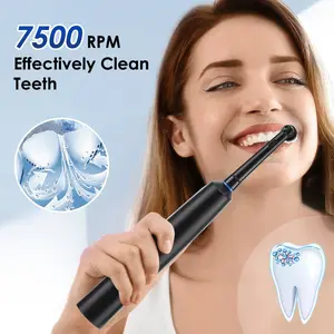 Electric Toothbrush for Adults with 5 Modes and 4 Soft Brush Heads, Rechargeable Rotary Toothbrush Gift in for Valentine's Day, Rechargeable Electronic Toothbrushes
