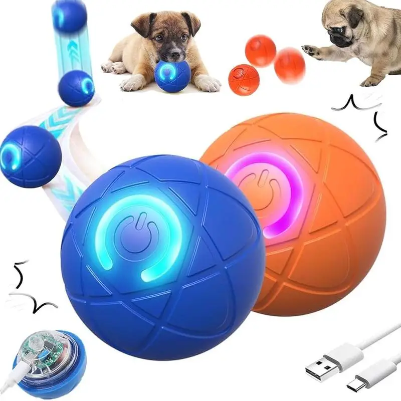 Shaky Ball Toy for Dogs, Vibrating Dog Ball, Shaky Ball Dog Toy, Automatic Moving Dog Toy Ball, Vibrating Ball for Dogs for Small Dogs,Automatic Movin