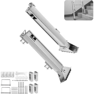 VEVOR Ladder Levler, 11.4 inch Expansion Length Steel Ladder Leveling Tool, Quick Release Pitch Hopper, Stair Ladder Stabilizer Easy to Use,Extension Ladder Accessories for Uneven Ground