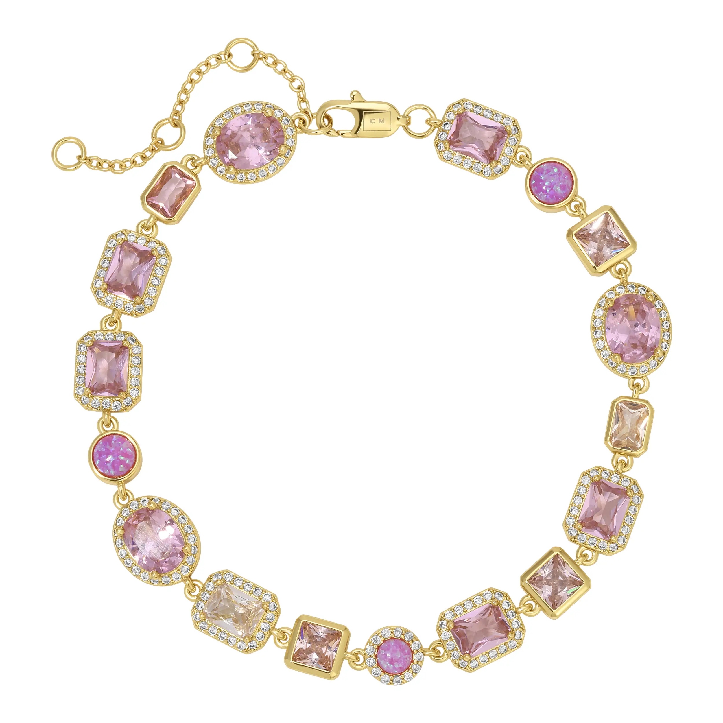 Amour Pink Solstice Gemstone Anklet
