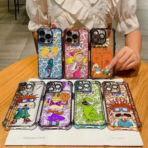Cartoon Adventure R-Rugrats Plating Phone Case for Iphone 17 16 15 14 13 12 11 17Air Plus Pro Promax Christmas Gift