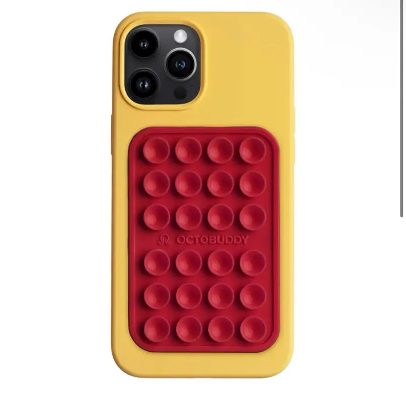 Real OCTOBUDDY, octobuddy case, Silicone Suction Cup Phone Holder, Non-slip Phone Case Holder Compatible with iPhone & Android, Selfie & Video Hands-free Mirror Phone Holder