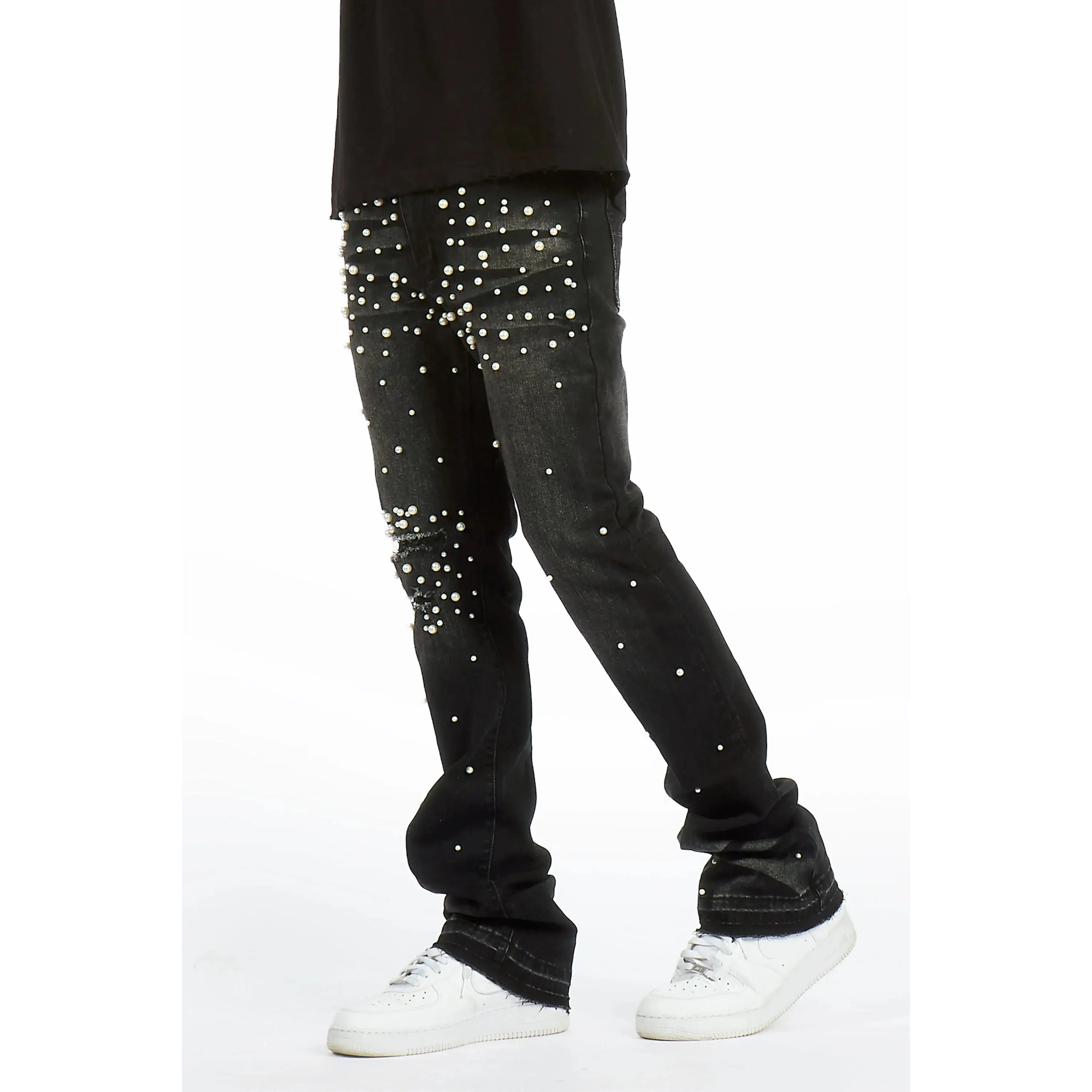 Lennux Black Pearl Stacked Fit Jean