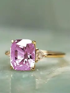 Elegant Rhinestone Decorated Geometric Shaped Design Ring, Statement Multi Ring, Fashion Accessories for Women for Party, Daily Clothing Decor, Trendy All-match & Exquisite Jewelry for Birthday Gift