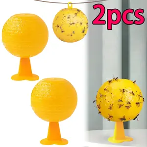 Fly Trap Set with Heart Base and Back Adhesive, Indoor Outdoor Fruit Fly Catcher, Efficient Bug Traps for Kitchen Living Room Office Home Apartment, Fruit Fly Killer