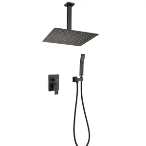 (High end and high-quality)Ceiling Mounted Shower System Combo Set with Handheld and 10"Shower head