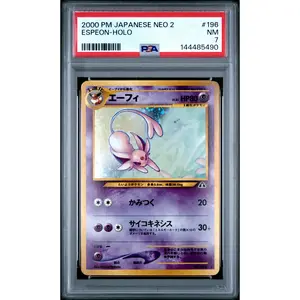 Espeon Holo PSA 7 2000 Pokemon Japanese Neo 2 #196