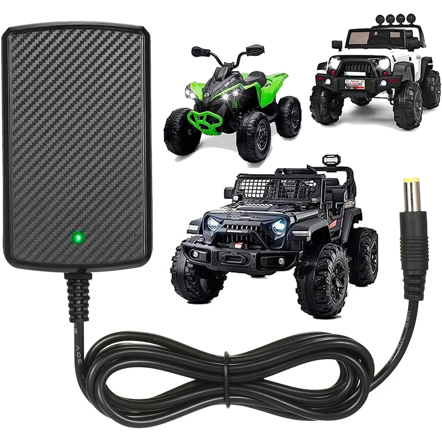24V Charger for Ride On Car Toys 24 Volt Battery Charger Wrangler SUV Trax Dynacraft Toy Car Jeep ATV Quad Disney Electric Ride-On Charger 24V Battery Charger
