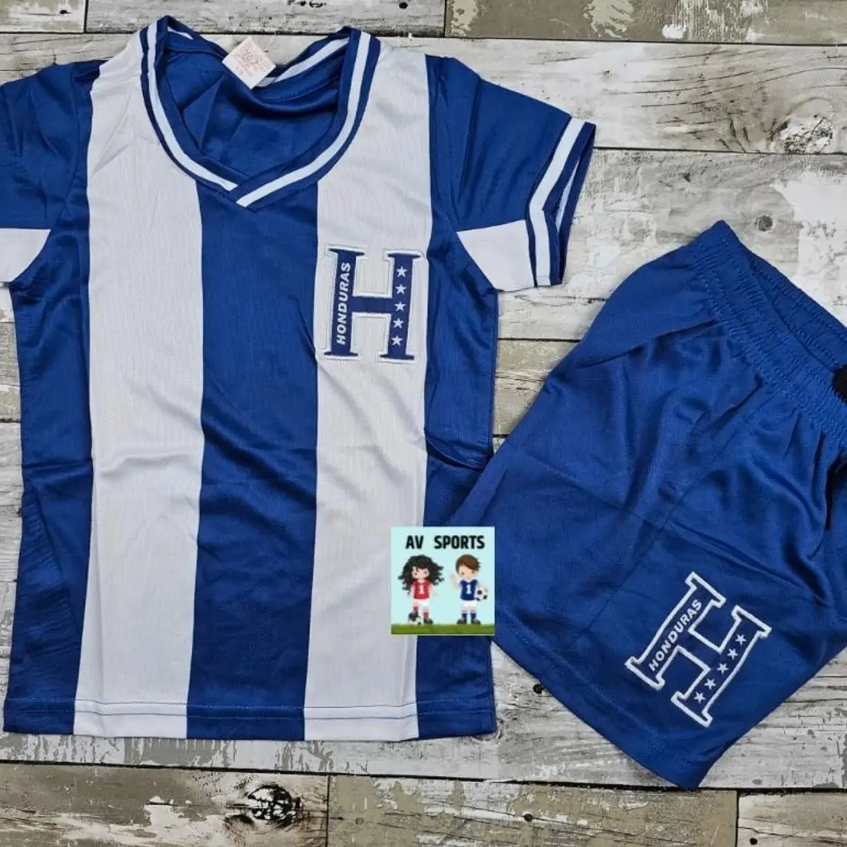Honduras Soccer Jersey & Shorts Set - Kids Uniform UI2