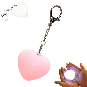 2-Piece Creative Mini Night Light Set, Keychain Touch-Sensitive Wallet Lamp, USB Rechargeable Portable LED Dimmable Lights for Travel Outdoor Home Bag Lighting, Keychain Pendant, Lightweight Keychain