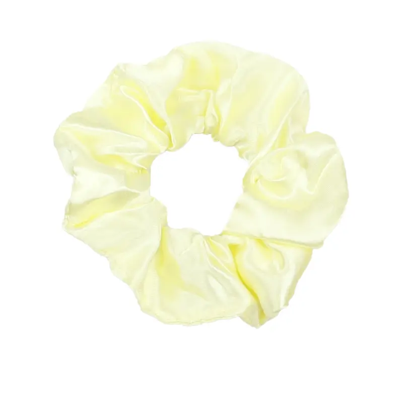 Larhali Silk Scrunchie Hair Tie for Women - One Size Plain Satin Ponytail Holder, Everyday Wear Basic Elastic, Soft Damage-Free Hold, Random Color Assortment for Female Hair Styling