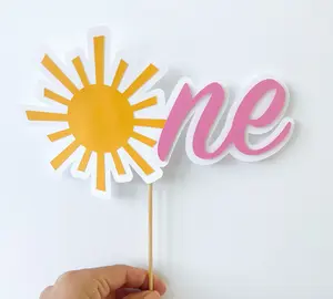 Sunshine “One” Cake Topper – First Birthday Party Decor