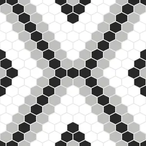 Leyton Peel and Stick Floor Tiles Black