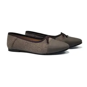 Maria Catalan Clay Flannel Ballet Flat