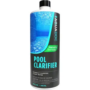 Ultimate Natural Pool Clarifier - an Eco-Friendly Way to get Clear Pool Water by Removing Cloudy Pool Water - AquaDoc Natural Pool Chemicals
