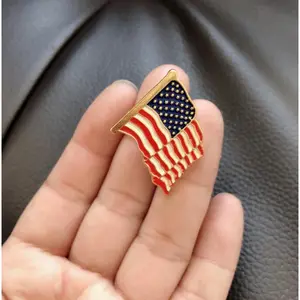 American Flag Enamel Lapel Pins USA Flag Pin American Flag Enamel Lapel Pins USA Flag Pin