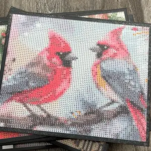 Cardinals Diamond Painting Sign, Use Your Leftover Drills