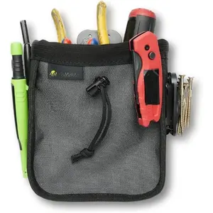 Joey Pouch PRO | Clip- Tool Belt Bag for Tools, Screws, and Nails -  for an Electrician, HVAC Tech, Plumber, Carpenter, Contractor, Handy Man, and Any Tradesperson - Metal Clip
