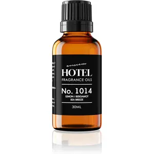 Hotel Diffuser Oil No.1014 - The Iconic 5-Star Hotel Coastal Blend - Lemon Bergamot Sea Breeze - 10 mL Premium Fragrance Oil for Ultrasonic and Waterless Diffusers and Crafting Long-Lasting