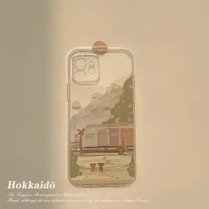 Original oil painting phone case 15promax full cover 17 protective case 11 transparent 14 suitable for Apple 16 iPhone 13