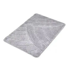 Door Mat 35.83 x 24.02 Inch - Non-Slip Front Door Mat, Dirt-Trapping, Absorbent, Low-Profile Doormat for Entryway, Patio, Porch - Grey Default