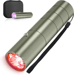 Infrared & Red Light Therapy Device for Joints & Muscles Pain Relief - Portable Neck & Back Massager with Compact Design for Body & Face Inflammation knee massager device Green Comfort