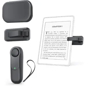 Remote Control Page Turner For Kindle Paperwhite,Oasis,Kobo eReaders, Ergonomic Remote Control Clicker For Hands-Free Reading, Compatible With Kindle E-Readers and Cases, Ideal For eBooks, Novels