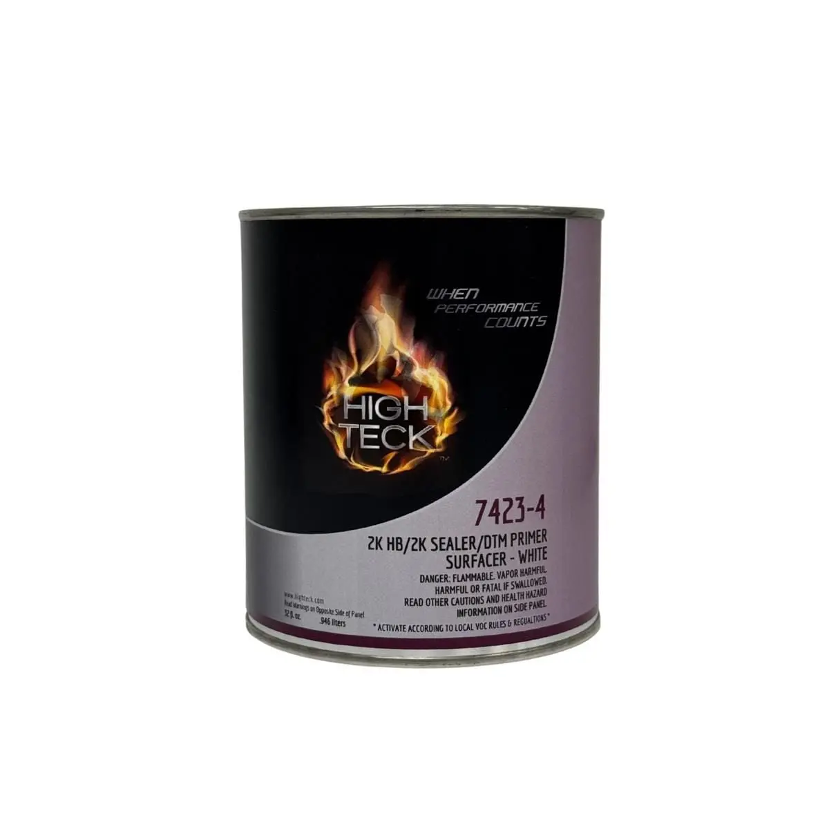 High Teck Products HIT7423-4 2K High Build DTM Primer Sealer, White
