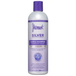 Jhirmack Silver Brightening Purple Shampoo for All Shades of Gray, White, and Blonde Hair, 12 fl oz