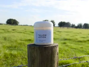 Tallow Lotion, Handmade Moisturizing Cream for Dry Skin, Face & Body Nourishing Lotion, All-natural Non-greasy Lotion