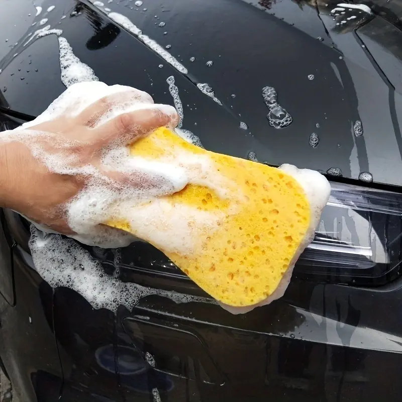 2pcs/4pcs High Density Absorbent Sea Cotton 8 Words Car Wash Sponge Wipe Car Eight Words Sponge Block Car Cleaning Supplies Car Wash Tools Car Wash Accessory Auto Wash Accessories
