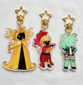 D3rl0rd, Averythemayo and The king in yellow Acrylic Keychain, Searching for a real world exists (SFAWTDE) ARG Clear Acrylic Keychain