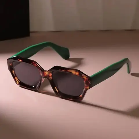 Vintage Tortoiseshell Pattern Styling Sunglasses, Casual Full Rim Sunglasses for Everyday Use, Fashion Accessories for Outdoor Activities, Sun Protective Sunglasses, Summer Sunglasses, Stylish Shades, Stylish Sunglasses