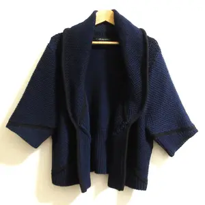 Pre-owned Giorgio Armani Cotton Small Leather Goods Armani Exchange Knit Cardigan Jacket
