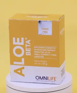 OML Aloe Beta Pineapple Flavored | box with 16 packets | net wt 112g